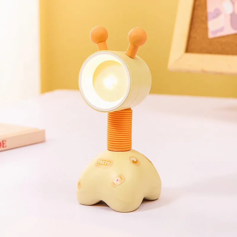 Cartoon character DIY small night lamp with magnetic base on a desktop