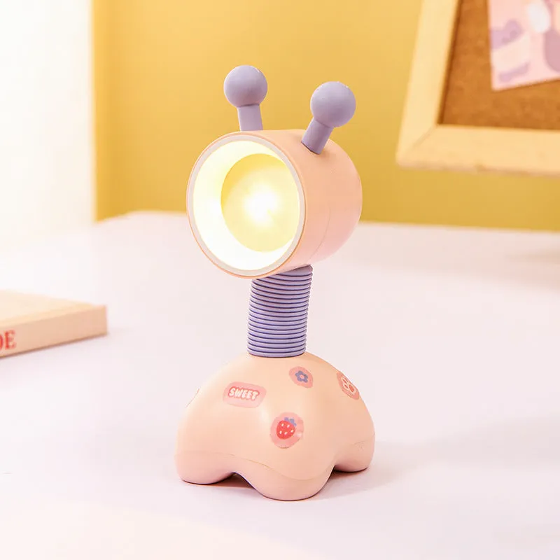 Cartoon character DIY small night lamp with magnetic base on a desktop