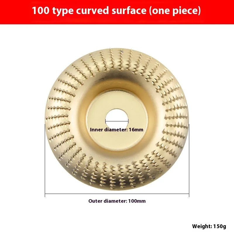Carbon steel angle grinder grinding disc with flat profile, 4mm thickness, 16mm bore