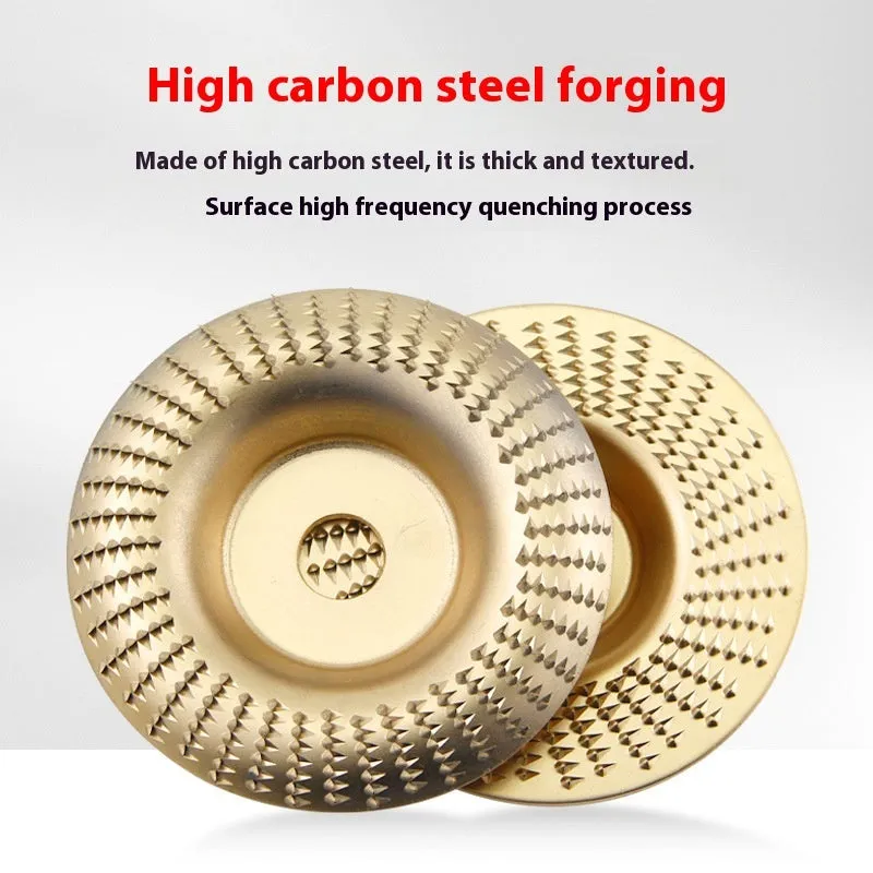 Carbon steel angle grinder grinding disc with flat profile, 4mm thickness, 16mm bore