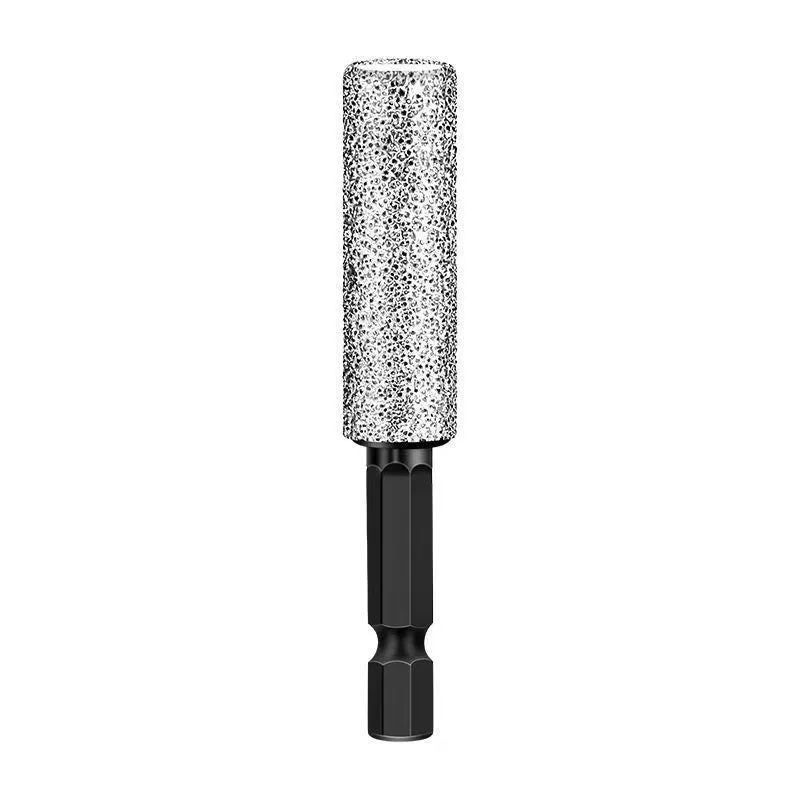 Granite drilling bit with hexagonal shank and 6.35mm handle diameter for stone edging