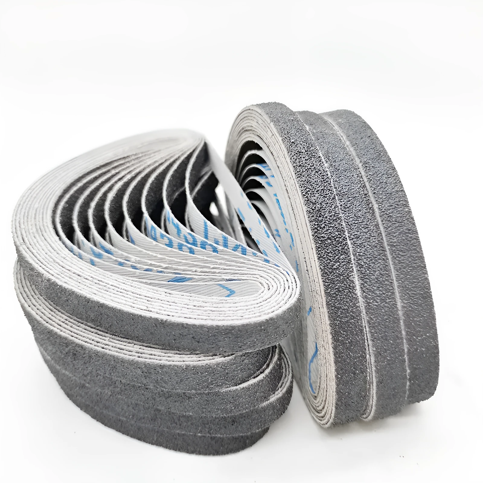 Pneumatic belt sander with 10x330mm alumina sandpaper tape and roll ring for metal polishing