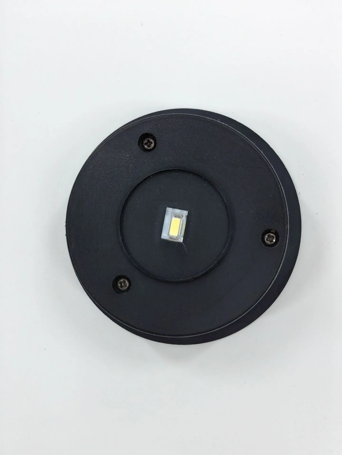 Oval LED battery box accessory for solar lithium highlight lamp, 2x7cm, IP44, three light colour options