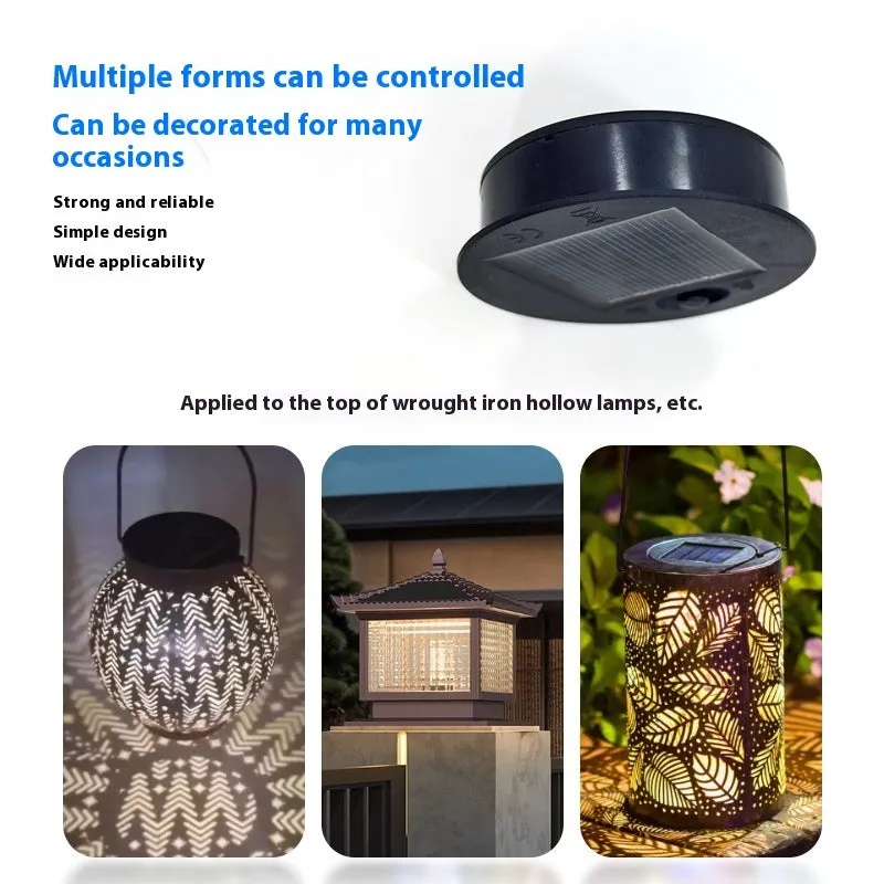 Oval LED battery box accessory for solar lithium highlight lamp, 2x7cm, IP44, three light colour options