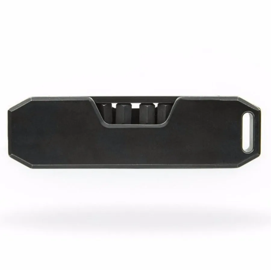Creative Outdoor EDC Pocket Tool Set – black alloy metal multifunctional 8-head compact hand tool kit