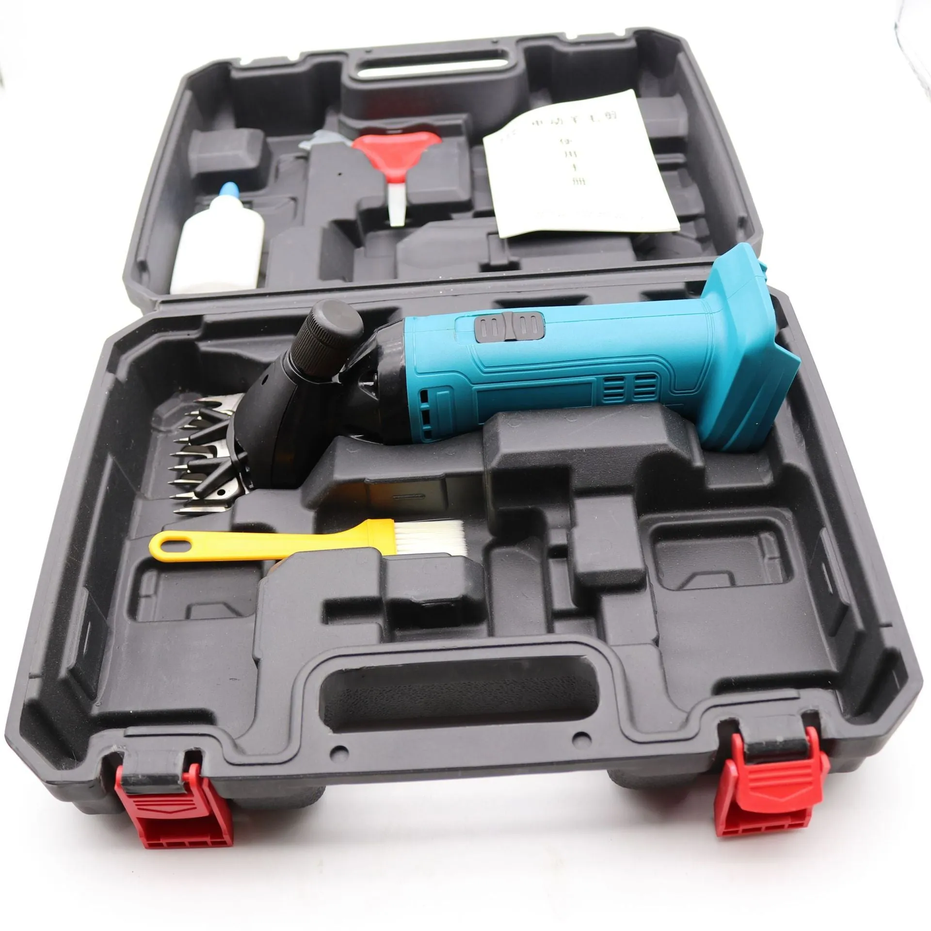 Handheld wool electric scissors bare metal construction with 220W motor and 28mm shear radius