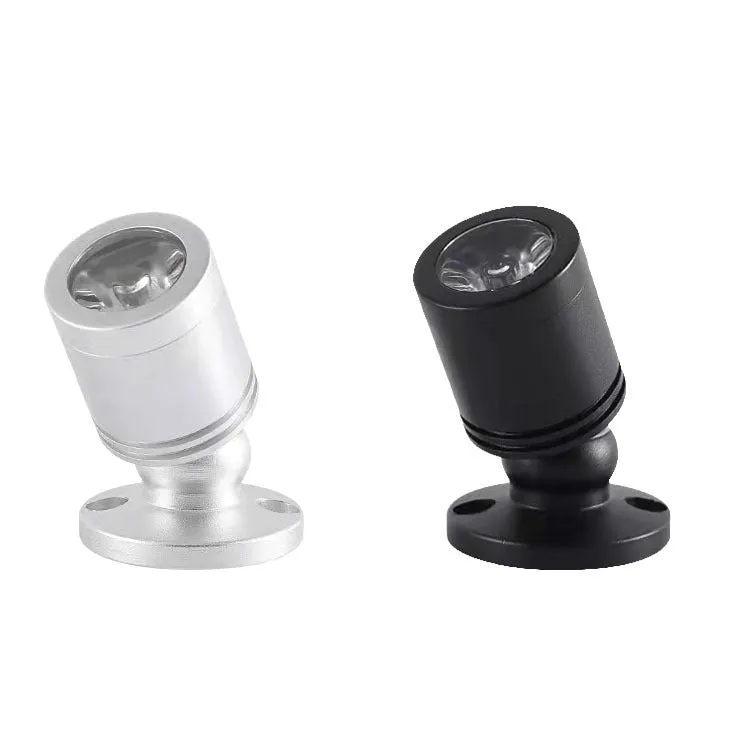 Mini Jewelly surface mounted spotlight with aluminium shell in silver finish