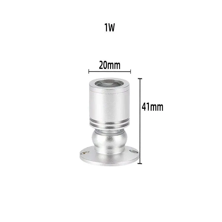 Mini Jewelly surface mounted spotlight with aluminium shell in silver finish