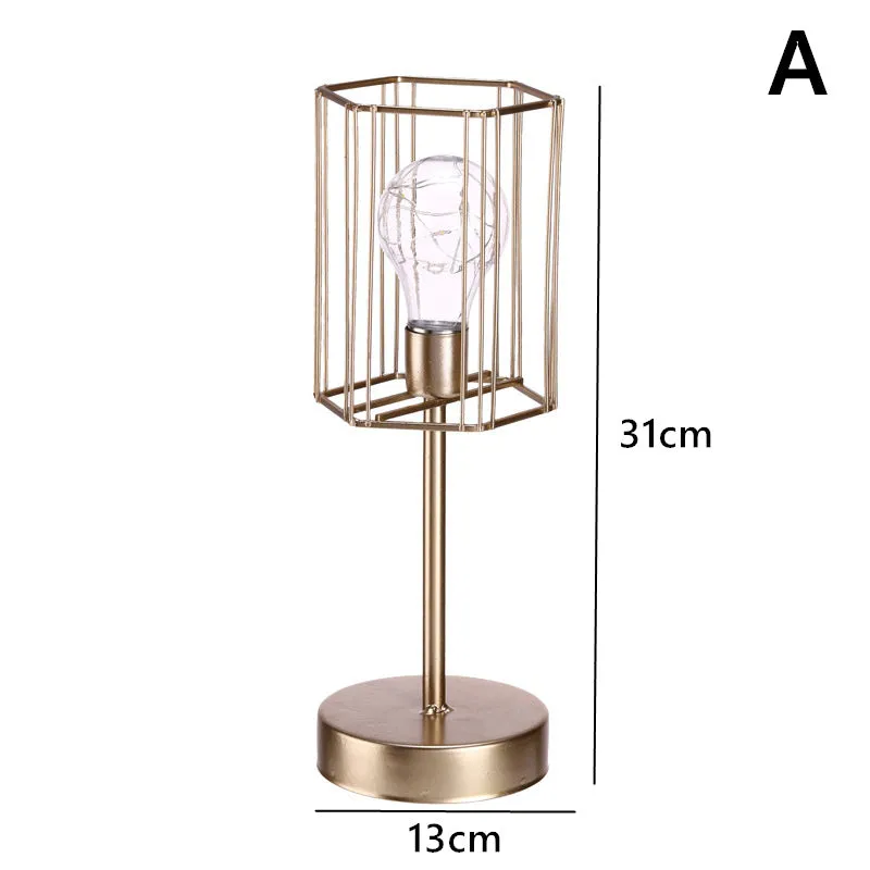 Nordic style geometric candle pendulum iron decorative lights with electroplated metallic finish