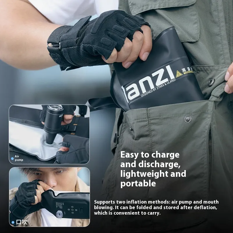 Ulanzi UA20 black inflatable stick light 20W on metal magnetic bracket for indoor photography