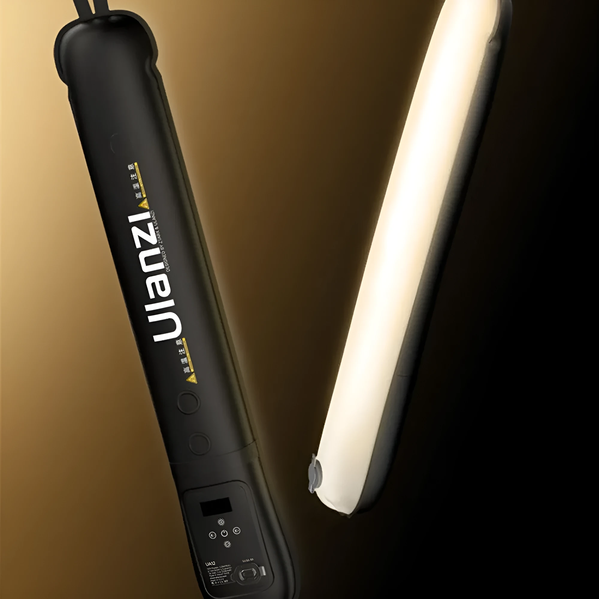 Ulanzi UA20 black inflatable stick light 20W on metal magnetic bracket for indoor photography