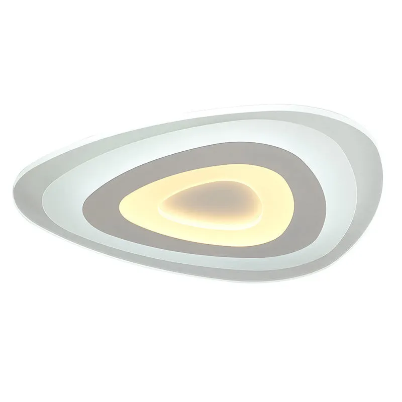 Triangle modern simple ceiling lamp with remote control and smart support for bedroom and living room lighting