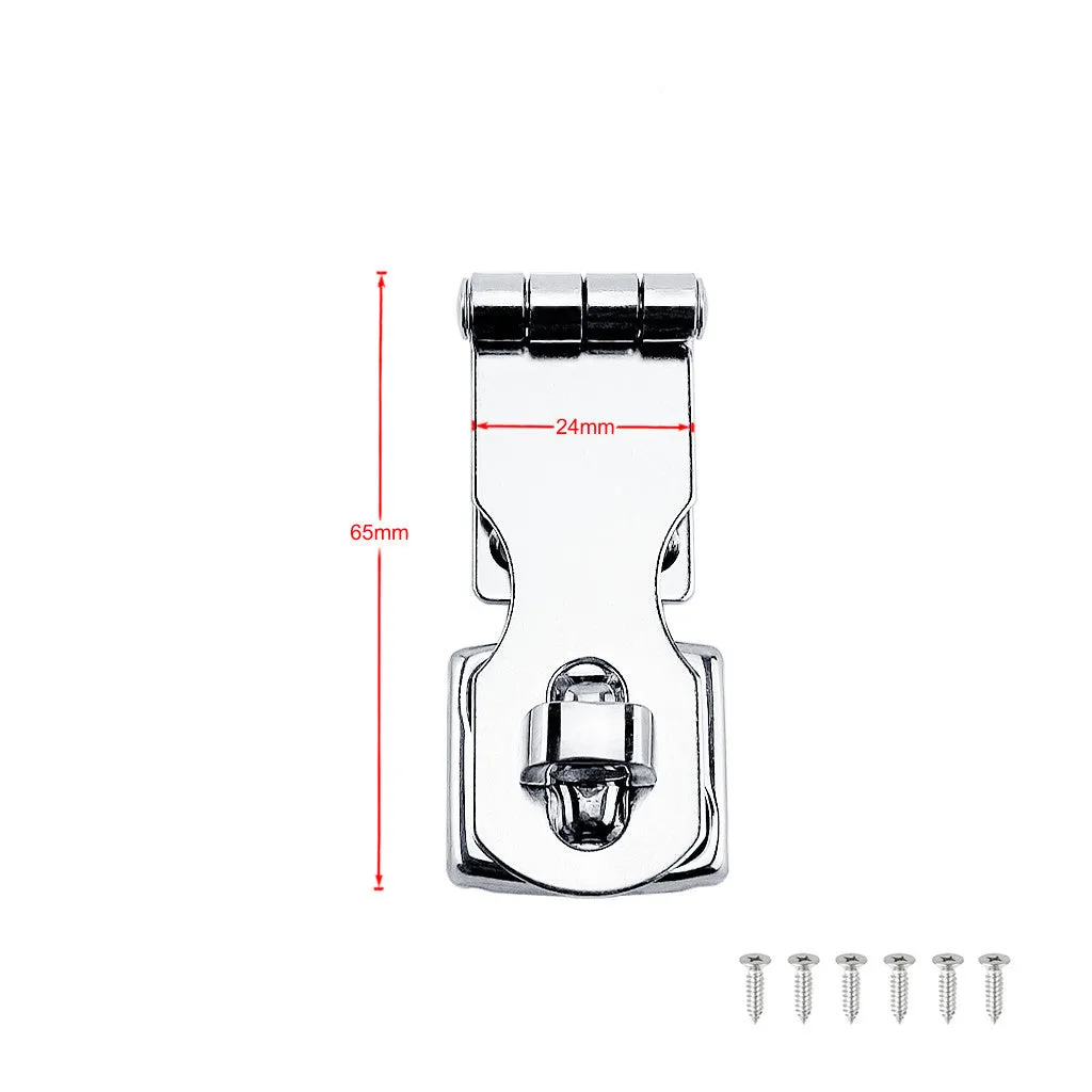 Silver marine grade 304 stainless steel bolt latch for doors and cabinets