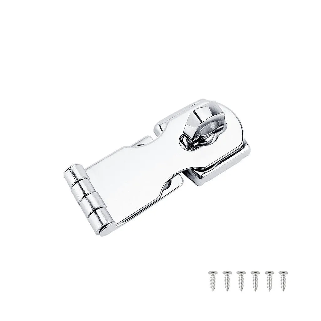 Silver marine grade 304 stainless steel bolt latch for doors and cabinets