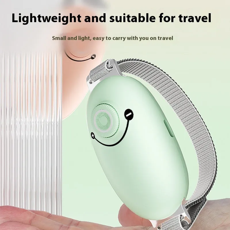 Li Xianyuan portable smart sleep aid in white with ABS housing and stainless steel webbing