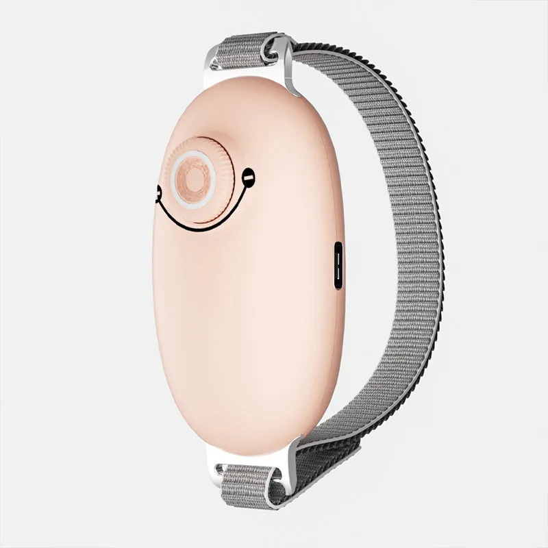 Li Xianyuan portable smart sleep aid in white with ABS housing and stainless steel webbing