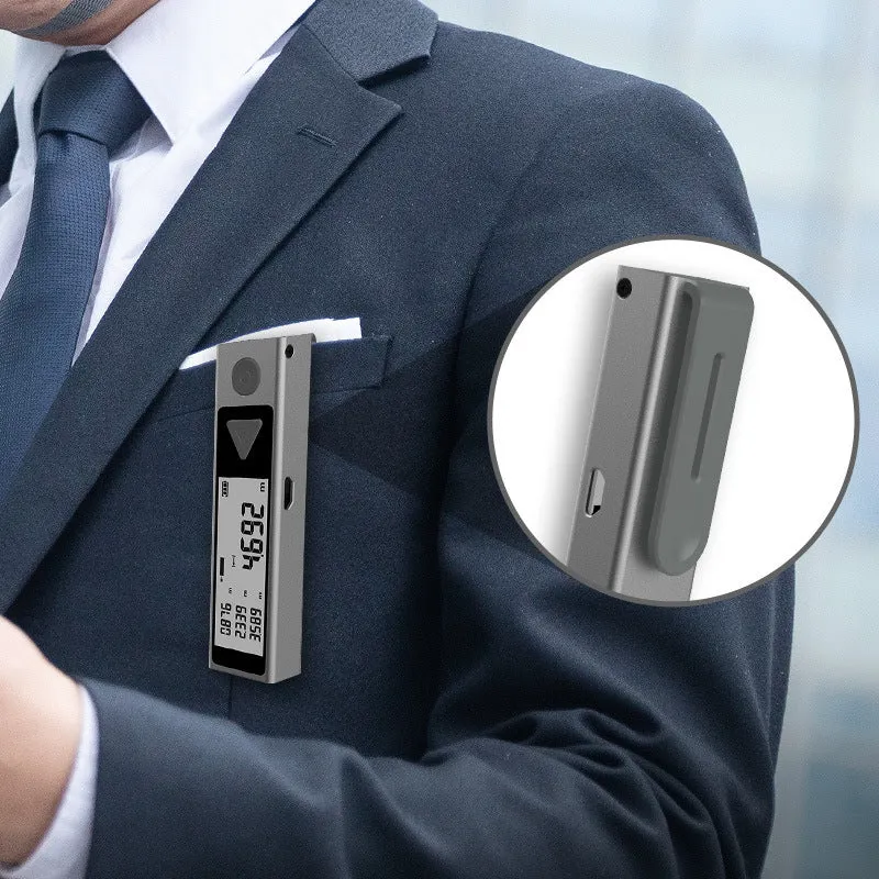 Mini Bluetooth pen laser rangefinder in ABS plastic with LCD screen and Micro USB port