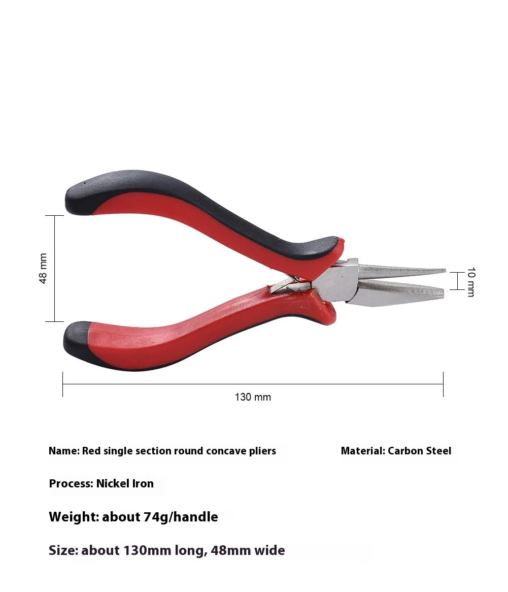 Medium carbon steel nickel iron plier for DIY craft and jewellery making, black finish