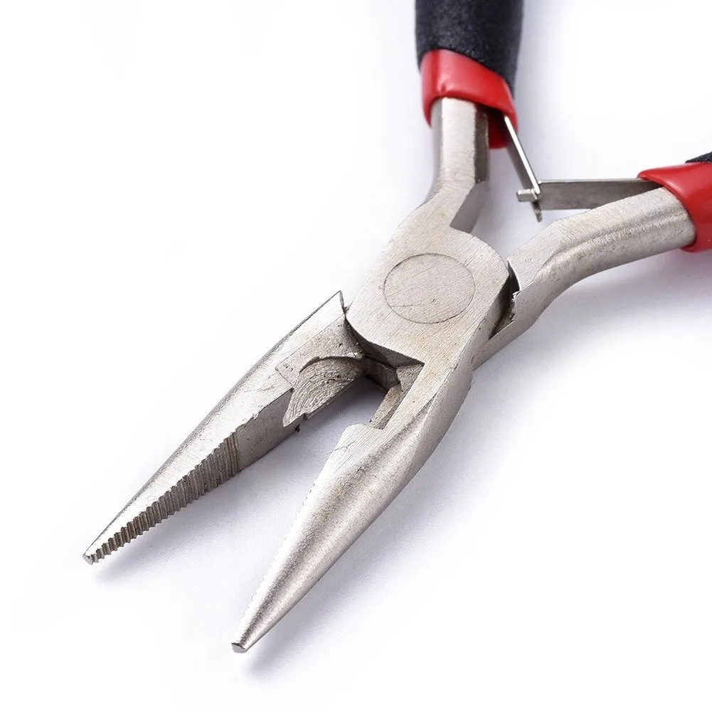 Medium carbon steel nickel iron plier for DIY craft and jewellery making, black finish