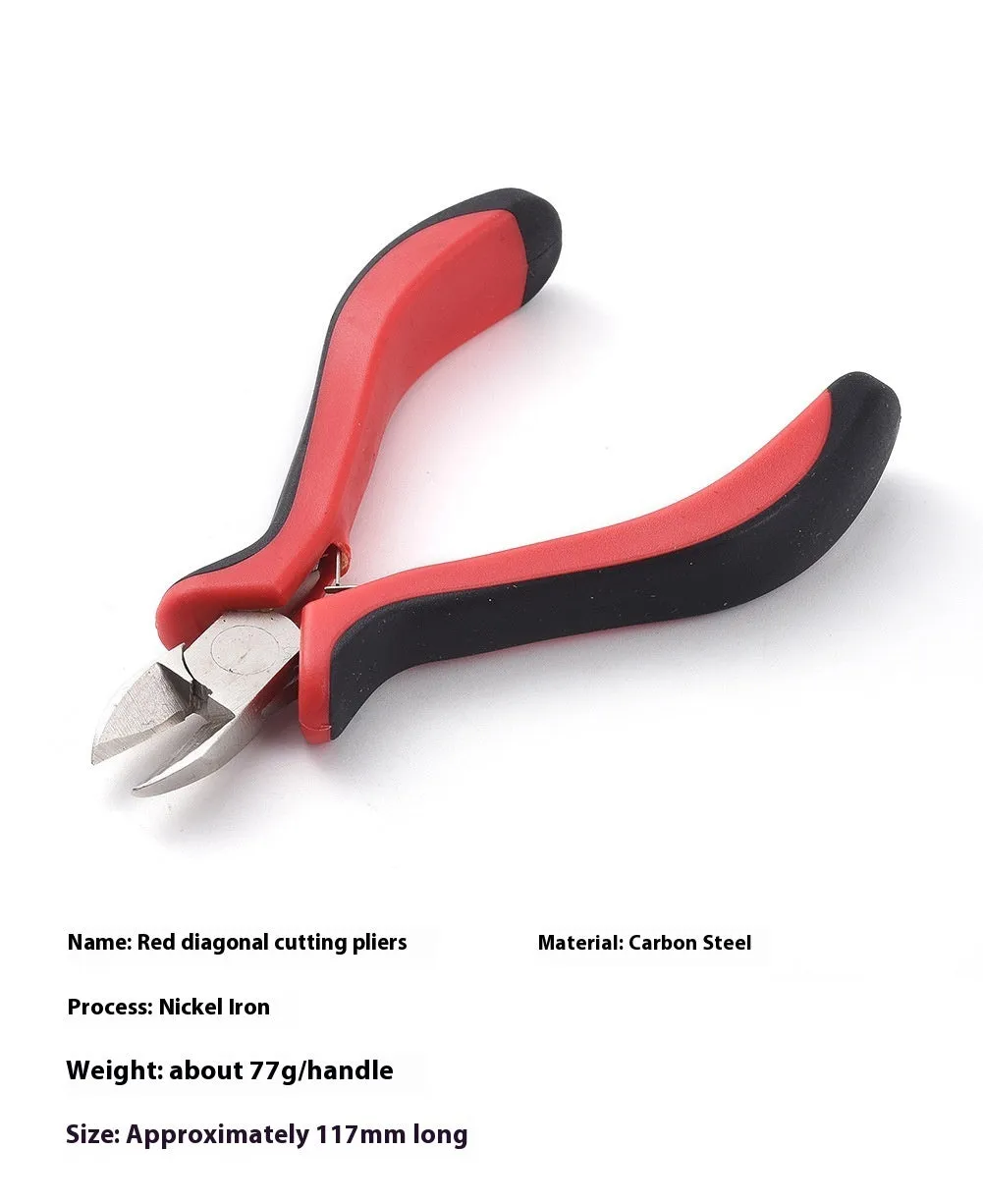Medium carbon steel nickel iron plier for DIY craft and jewellery making, black finish