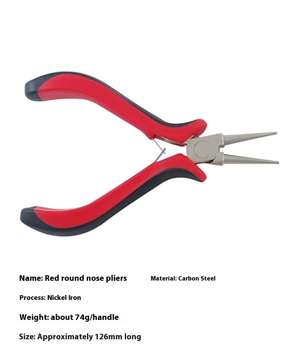Medium carbon steel nickel iron plier for DIY craft and jewellery making, black finish