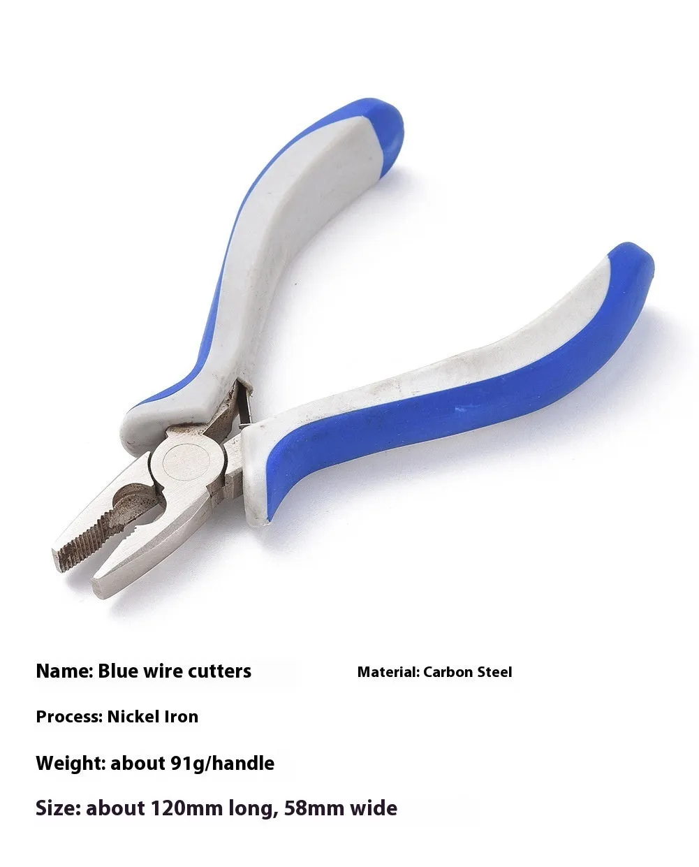 Medium carbon steel nickel iron plier for DIY craft and jewellery making, black finish