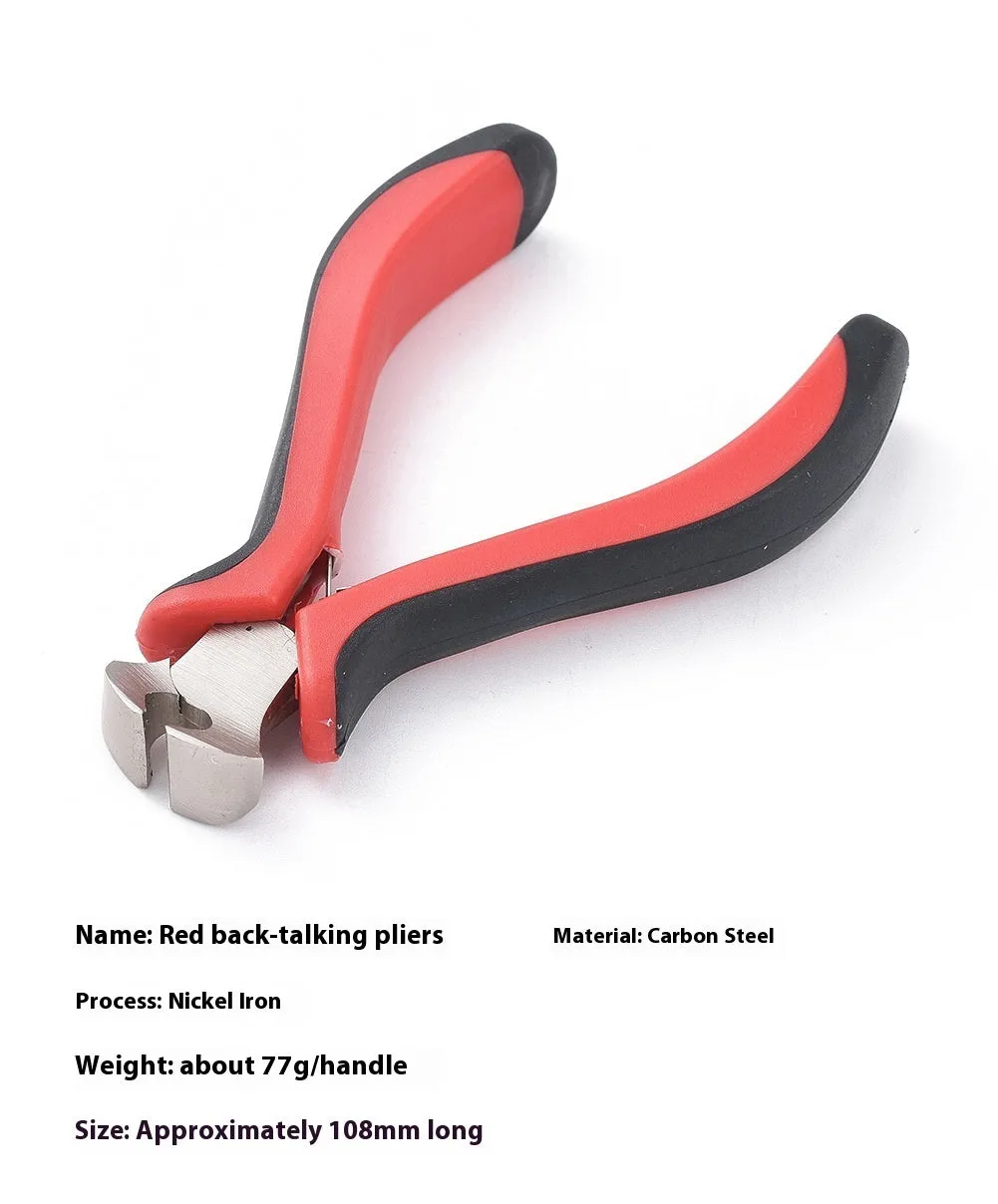 Medium carbon steel nickel iron plier for DIY craft and jewellery making, black finish