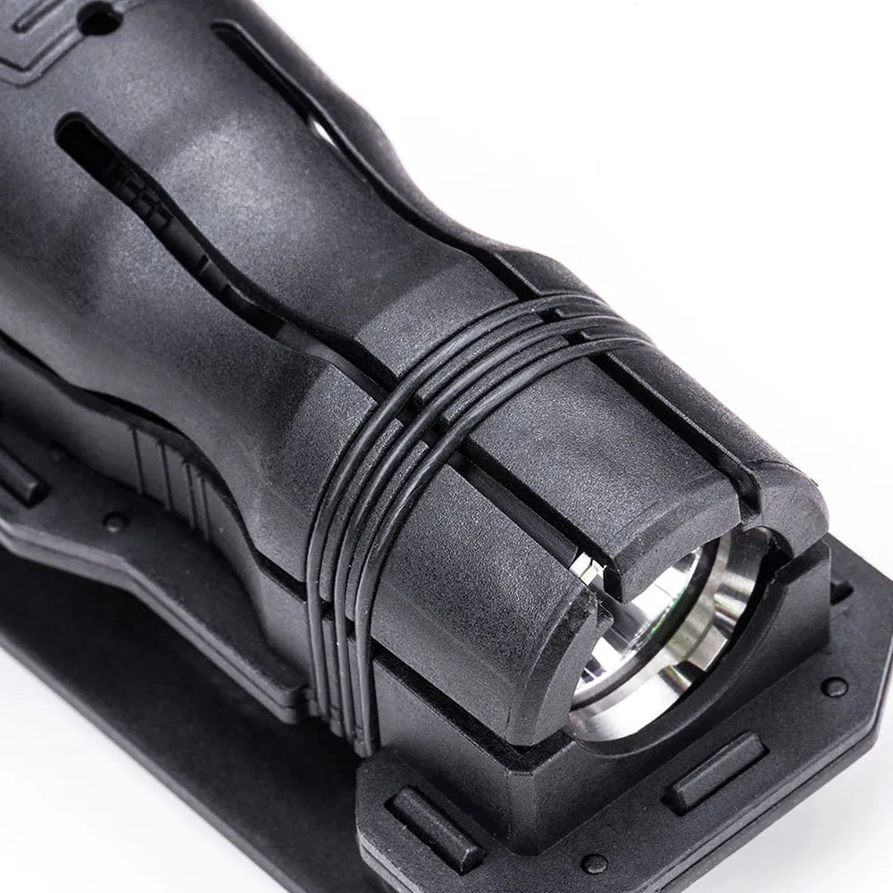 Black nylon glass fibre 360-degree rotating tactical torch quick pull sleeve for 27-30mm flashlights