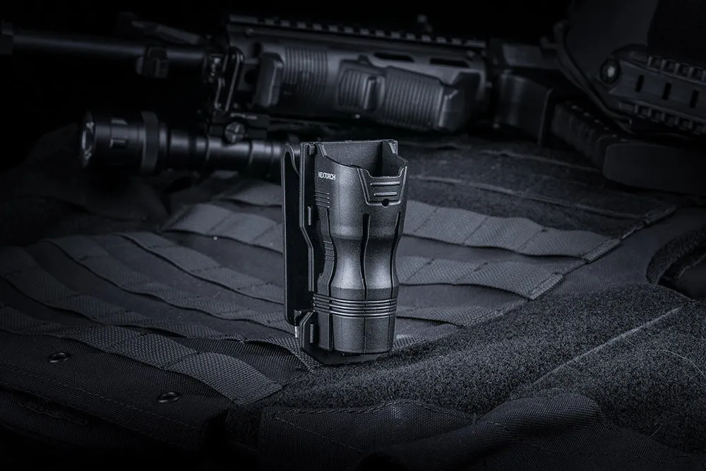 Black nylon glass fibre 360-degree rotating tactical torch quick pull sleeve for 27-30mm flashlights