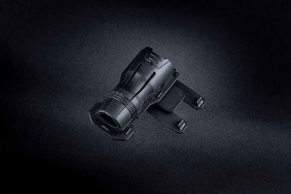 Black nylon glass fibre 360-degree rotating tactical torch quick pull sleeve for 27-30mm flashlights