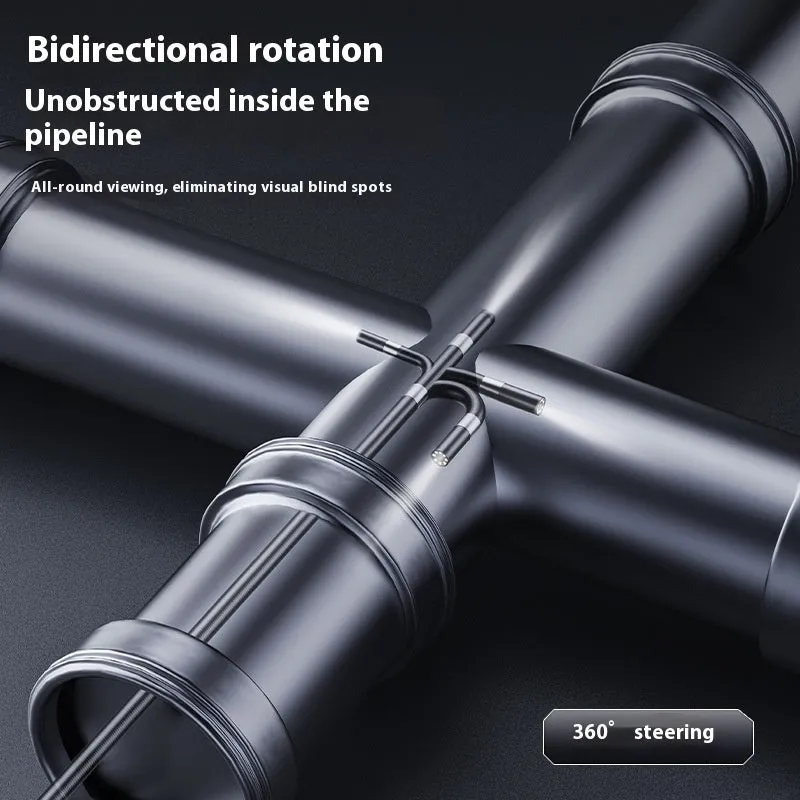 360-degree steering industrial pipeline endoscope with 8mm camera and cable