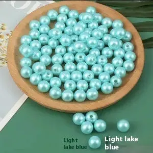 Handmade DIY beaded jewelry box in clear acrylic with Nordic style, available in blue, green, pink, purple, white