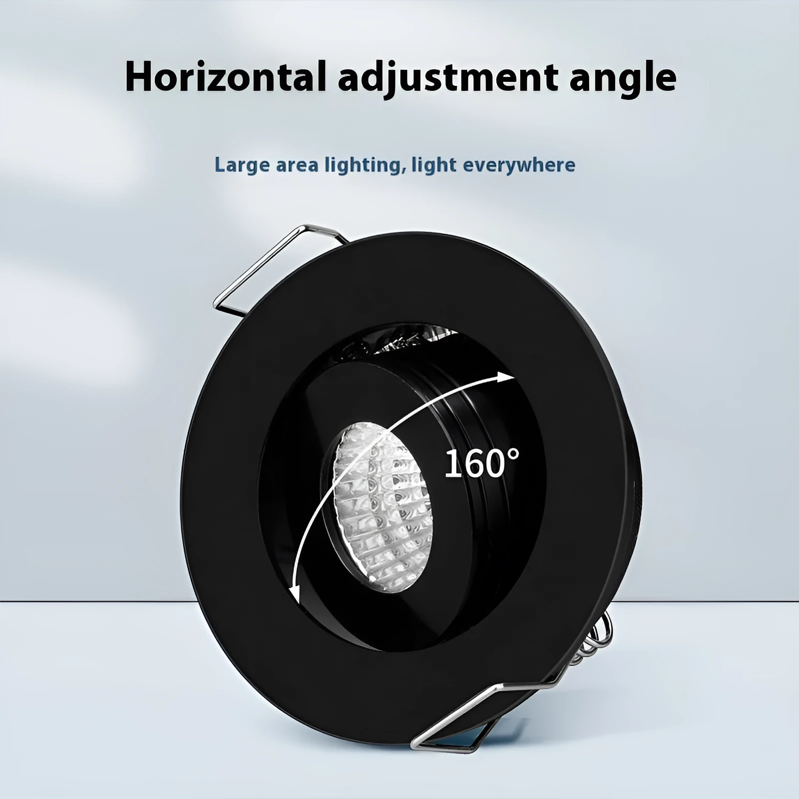 LED mini spotlight embedded concealed ceiling light aluminium housing white finish 1W 3W options