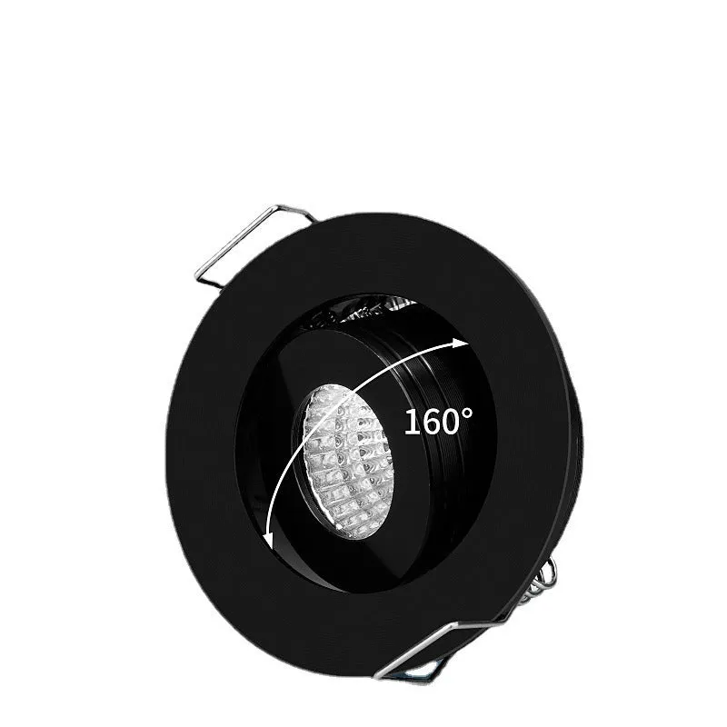 LED mini spotlight embedded concealed ceiling light aluminium housing white finish 1W 3W options