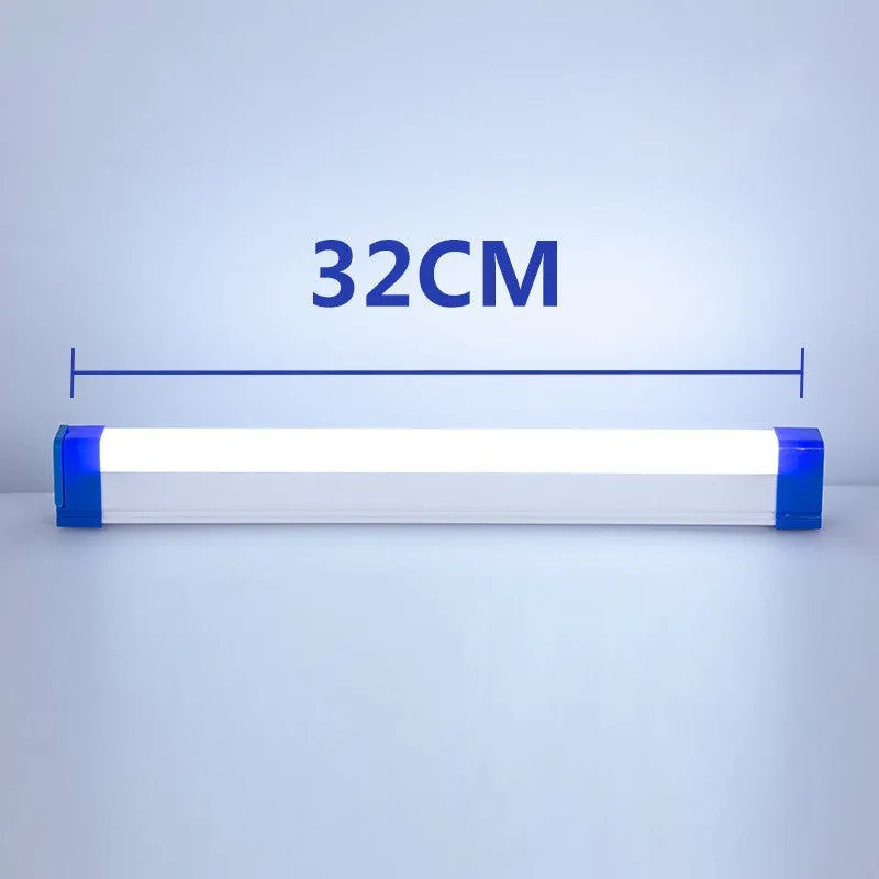 Blue and purple USB rechargeable LED tube light stick with dimmer switch.