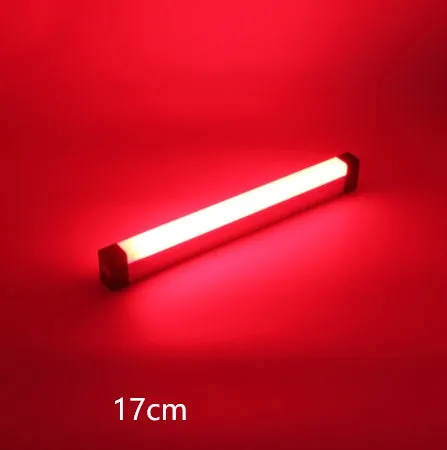 Blue and purple USB rechargeable LED tube light stick with dimmer switch.