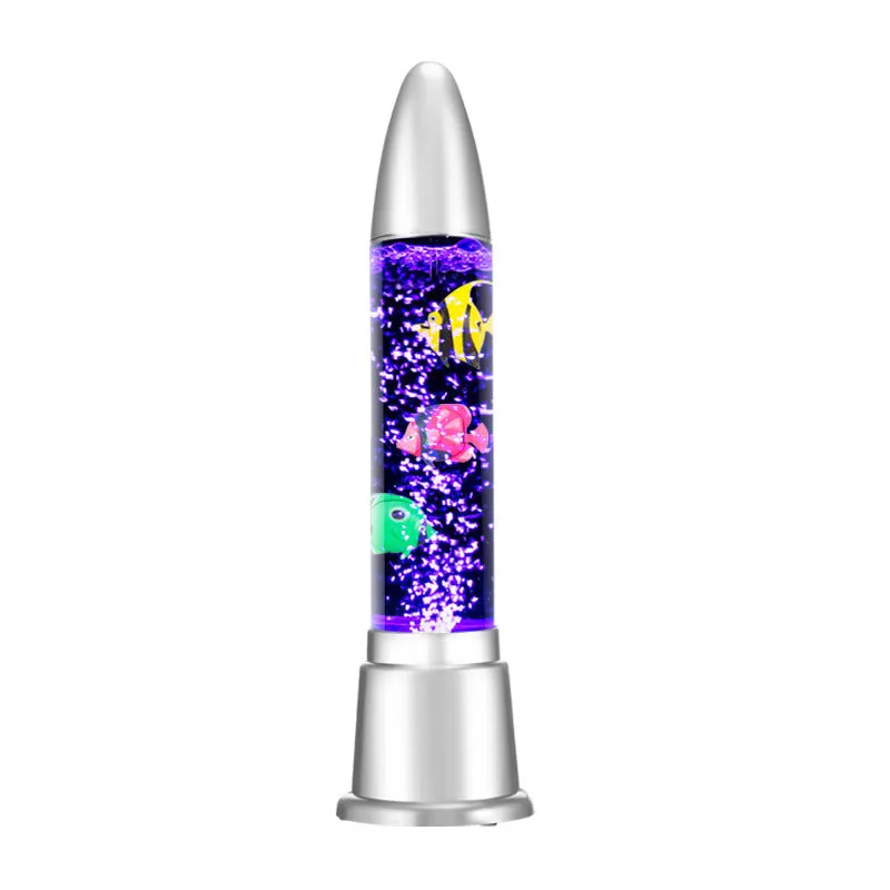 Jellyfish water column lamp USB power 88cm tall creative ornament on shelf