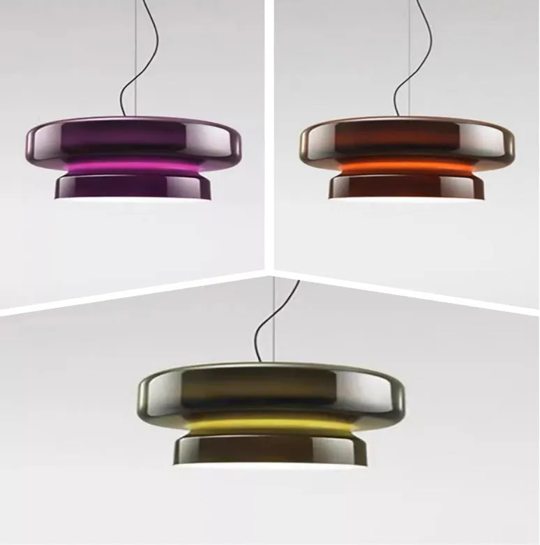 Modern glass chandelier ceiling light with 36cm square dimensions