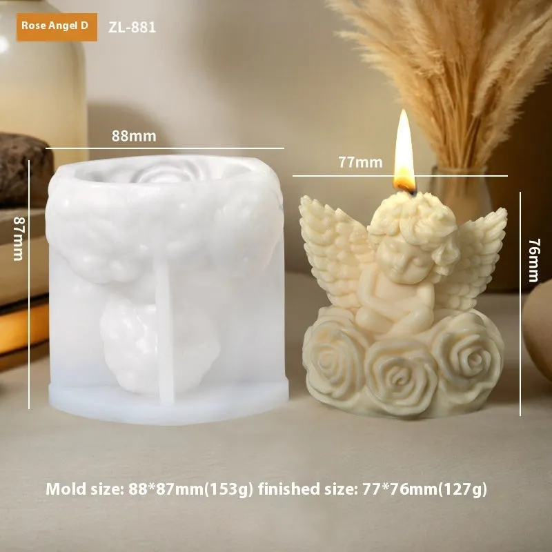 Silicone candle soap mold in irregular shape with modern simplicity style, OPP packed