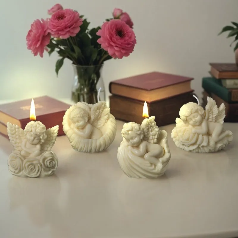 Silicone candle soap mold in irregular shape with modern simplicity style, OPP packed