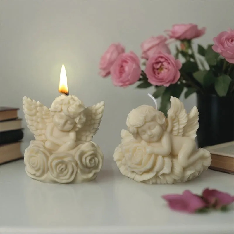 Silicone candle soap mold in irregular shape with modern simplicity style, OPP packed