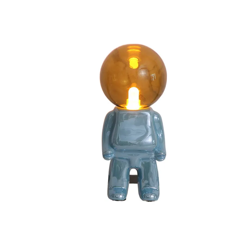 Astronaut movable creative study table lamp 27x12cm USB powered simple modern glass holder desk light