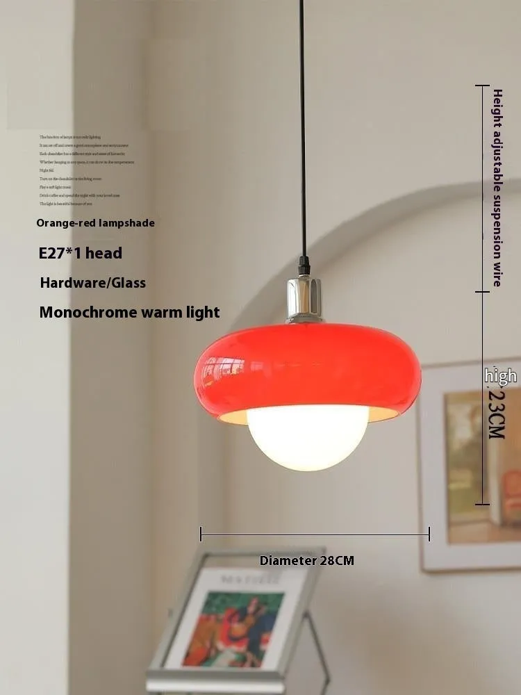 Bauhaus pendant light with three egg tart glass shades in milk white finish