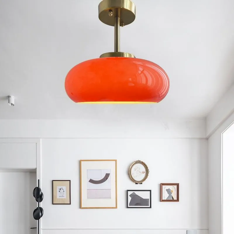 Bauhaus pendant light with three egg tart glass shades in milk white finish