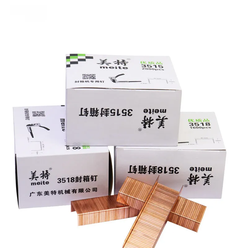 Staple manual pneumatic nail gun with 34.7mm sealing nails in three lengths