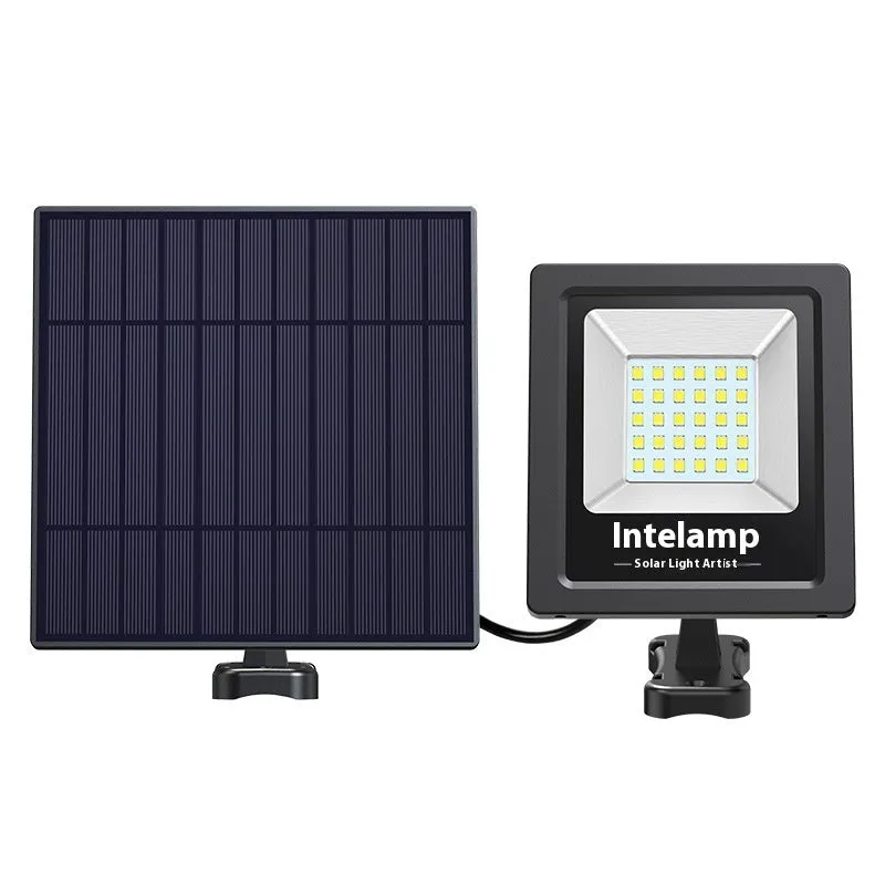 Outdoor solar LED light with three brightness options for courtyard or garden illumination