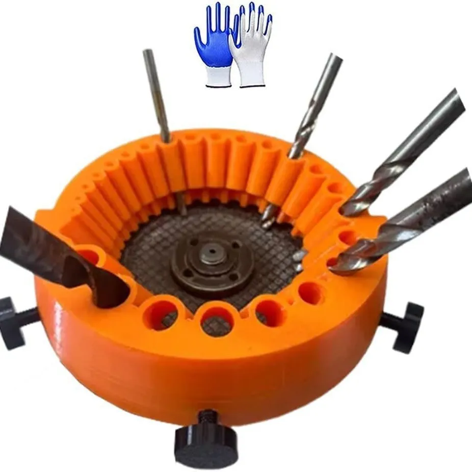 High performance tool drill bit sharpener plastic injection moulded 15.2x14.7x3.8cm American style drill grinding machine