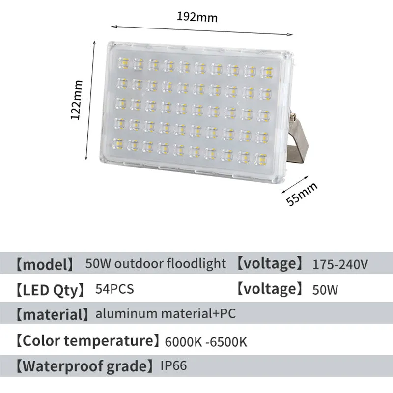 LED floodlight outdoor waterproof ultra bright for industrial workshop or courtyard