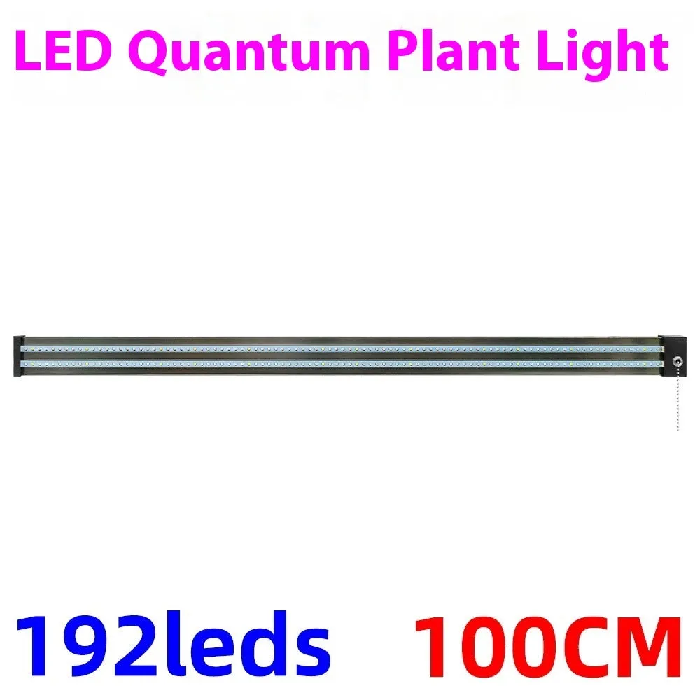 Full spectrum LED grow light bar with 384 lamp beads for indoor succulent and hydroponic plants, PC shell, UK plug