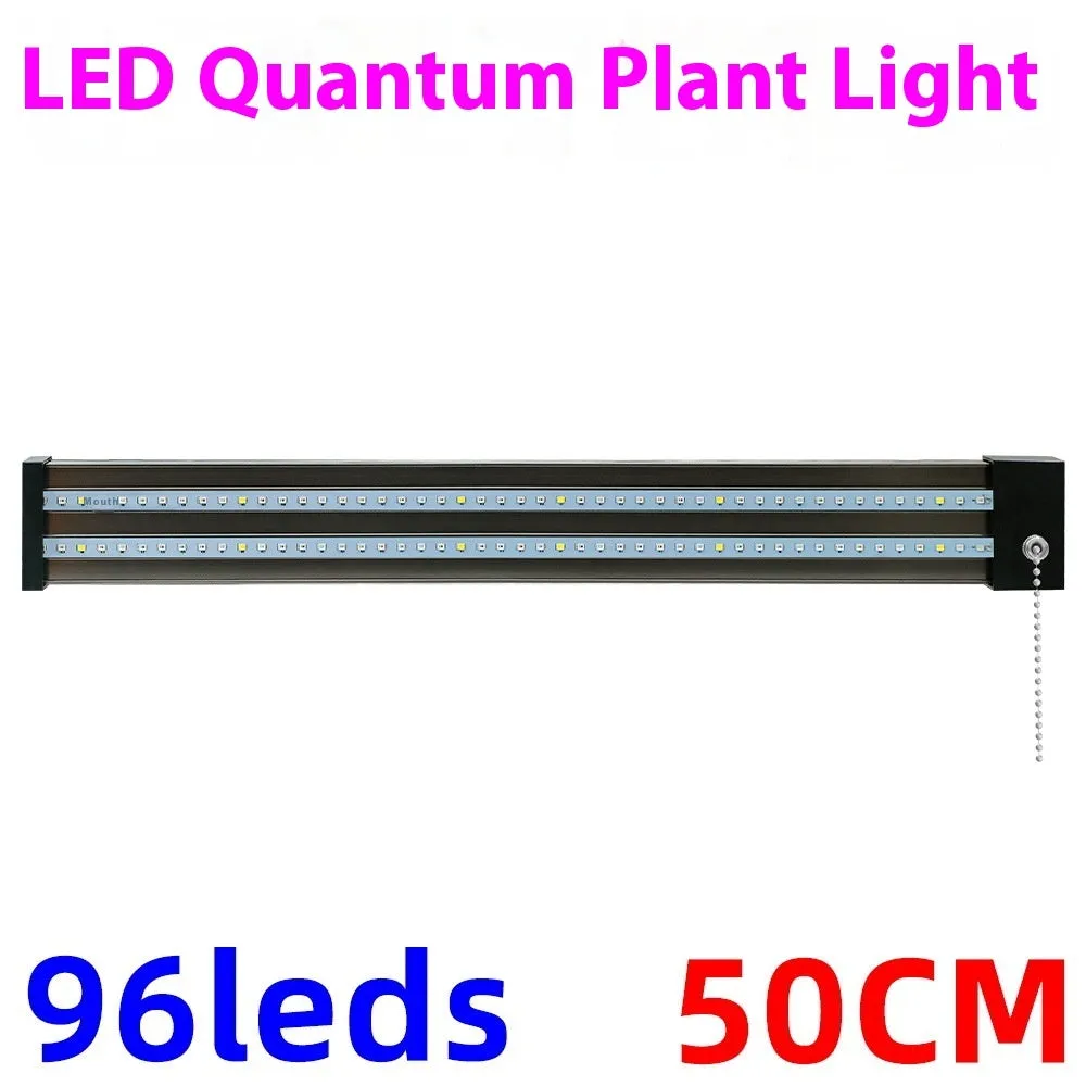 Full spectrum LED grow light bar with 384 lamp beads for indoor succulent and hydroponic plants, PC shell, UK plug